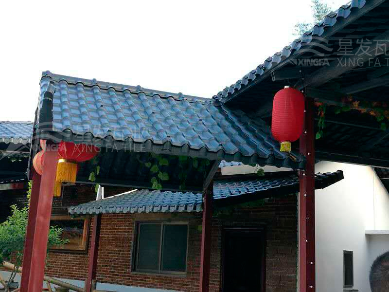 園林建筑搭建樹脂瓦涼亭，將景觀與藝術(shù)融合，別具一格！
